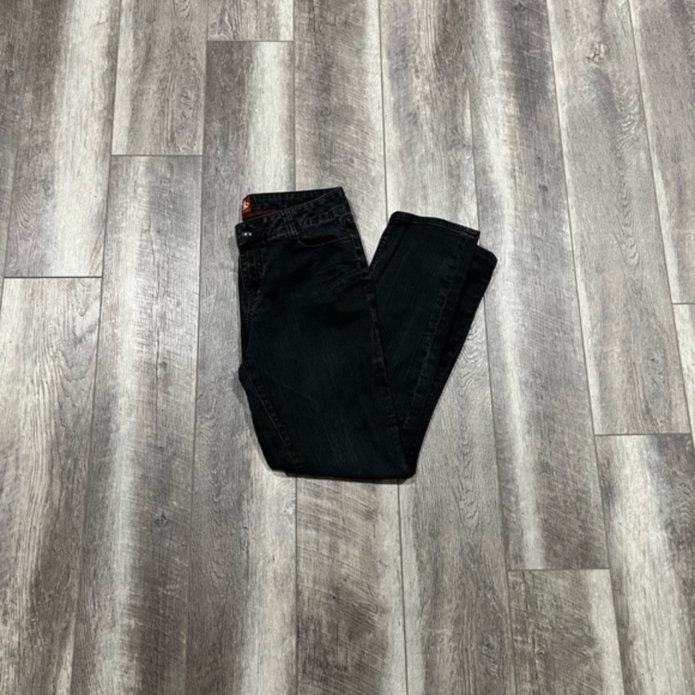 Sasson Black Distressed Jeans‎